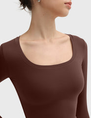 Women's Scoop Neck Long Sleeve T Shirts