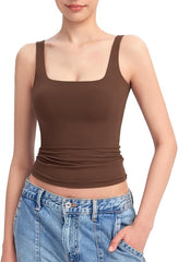 Square Neck Tank Top for Women