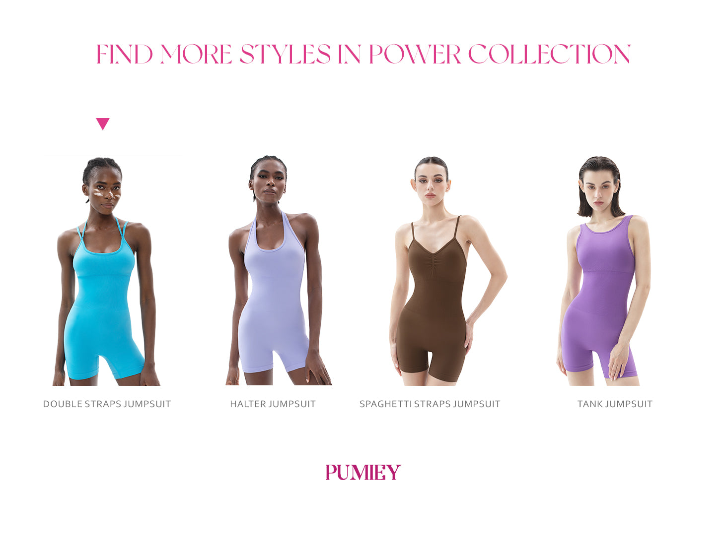 Double Straps Unitard, Pumiey, Workout Bodysuit