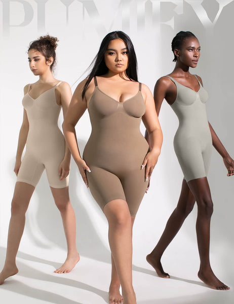 Women's Sleeveless Thong Bodysuit Shapewear for Women Tummy Control Body  Shaper Sexy Full Body Shapewear (Color : Khaki, Size : XL)