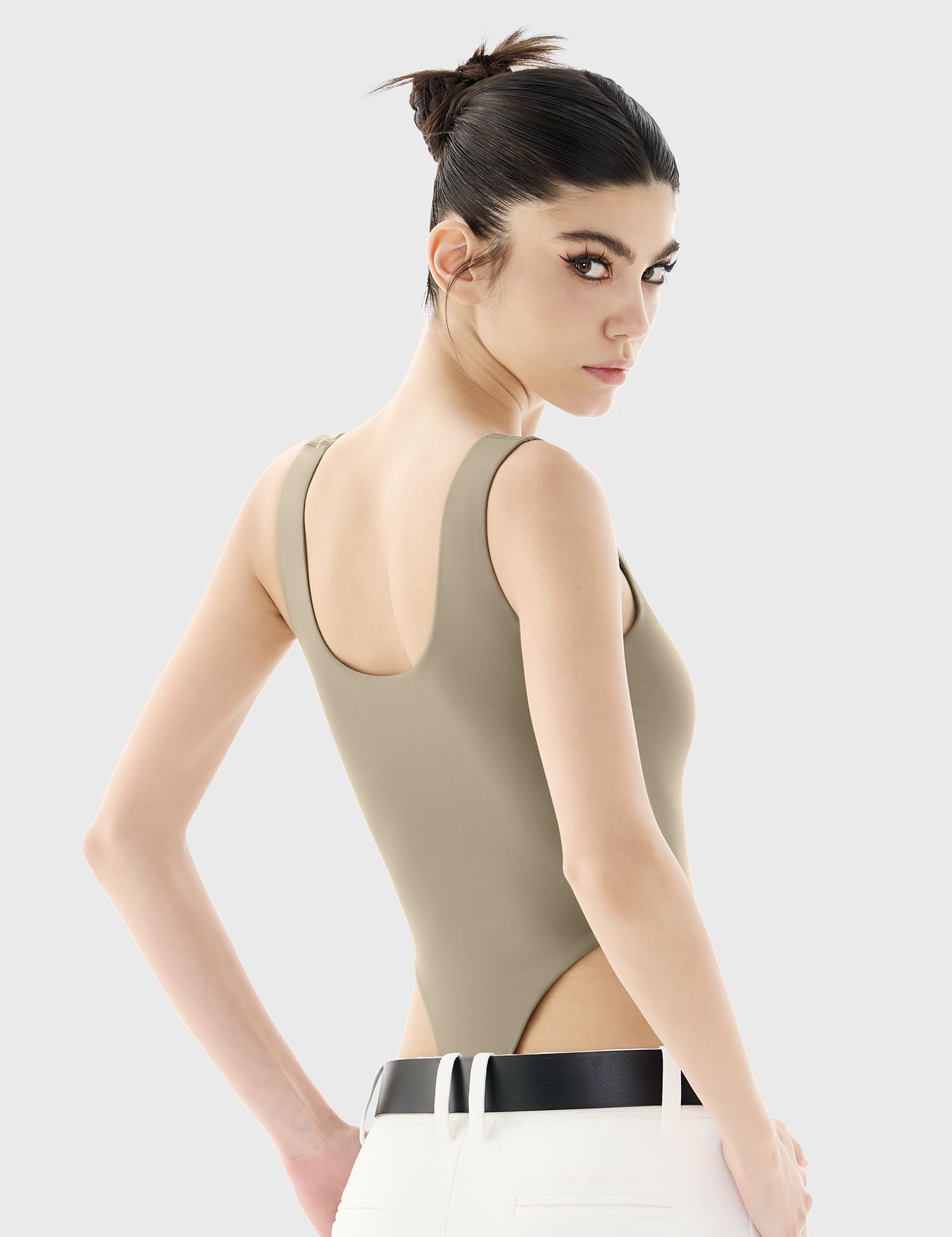 PUMIEY Square Neck Bodysuit for … curated on LTK