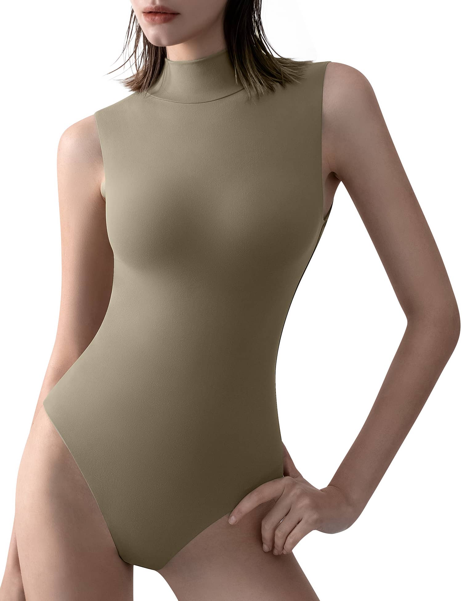 PUMIEY Bodysuit for Women Sleeveless Backless Tank Top Sharp Collection,  Medium