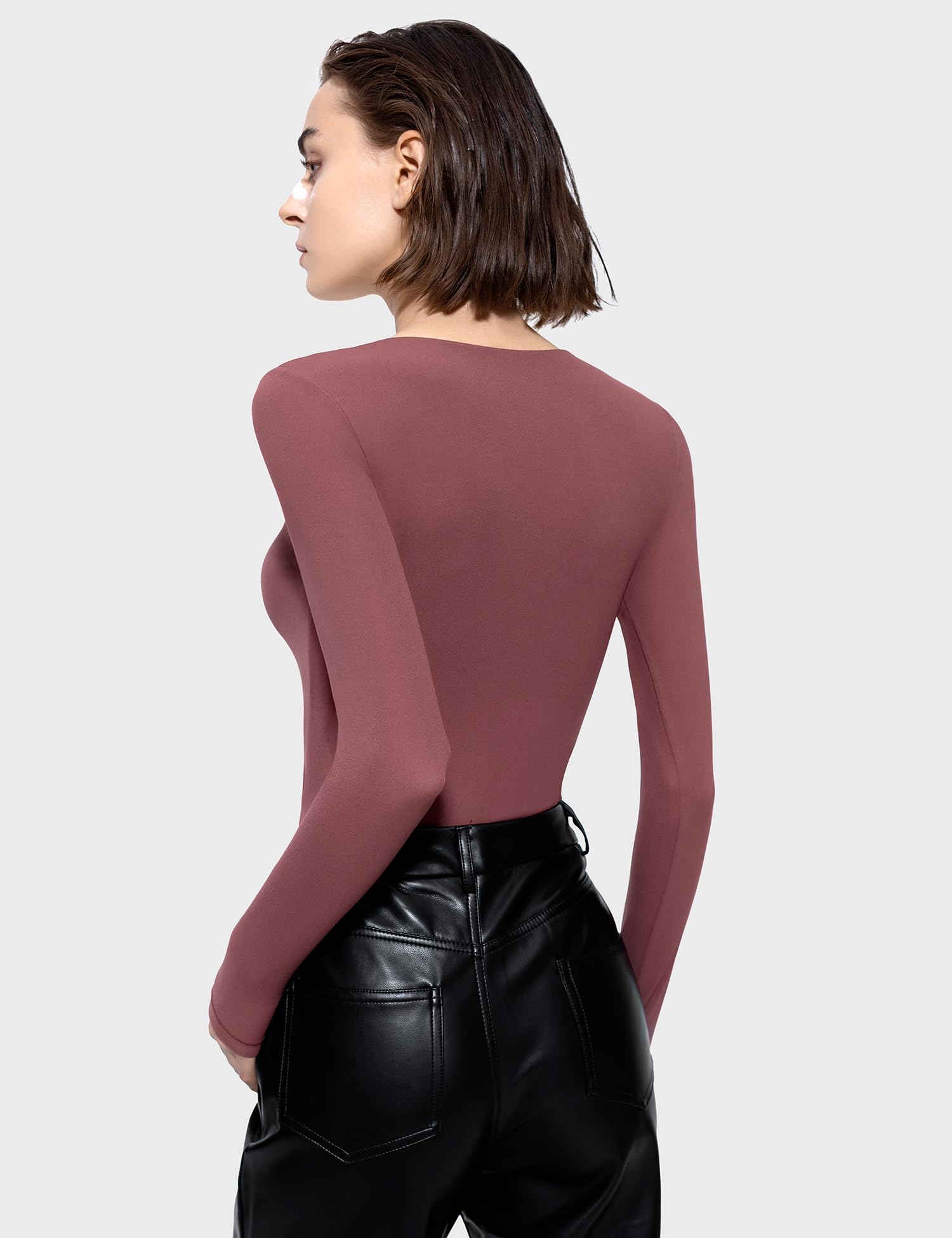 KNOT-FRONT-LONG-SLEEVE-PUMIEY-MARSALA